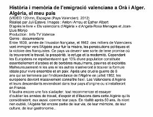 EMIGRATION VALENCIENNE EN ALGERIE